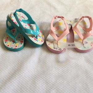 Set of 2 Toddler Girl Sandals Size 5/6 NWOT